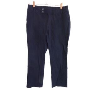 Banana Republic Contoured Fit Navy Blue Pin Stripe Size 4P Pants